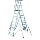 Kép 1/9 - Zarges - ZAP Telemaster S Teleszkópos dobogós létra 9 fokos - 41327
